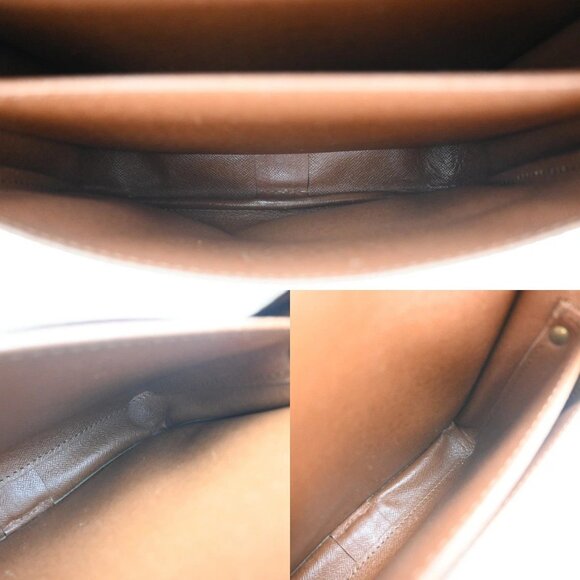 LOUIS VUITTON Cartouchiere MM Shoulder Bag Monogram Leather Brown - Picture 7 of 13